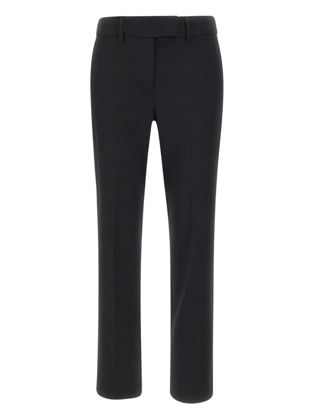 Marella welt-pockets front-crease trousers Zwart