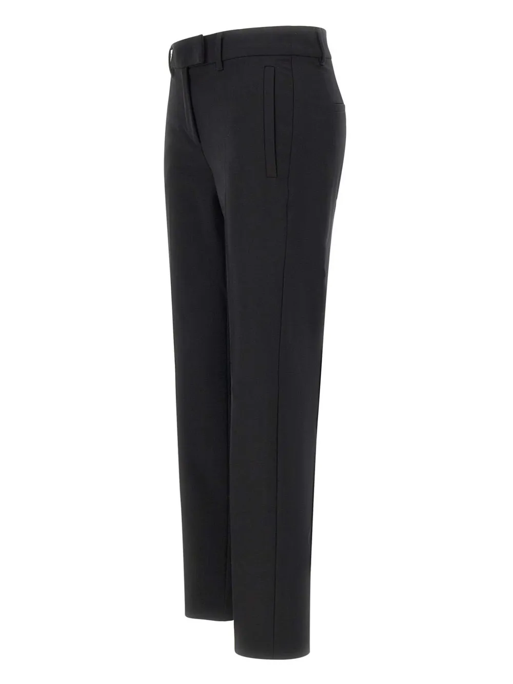 Marella welt-pockets front-crease trousers Zwart