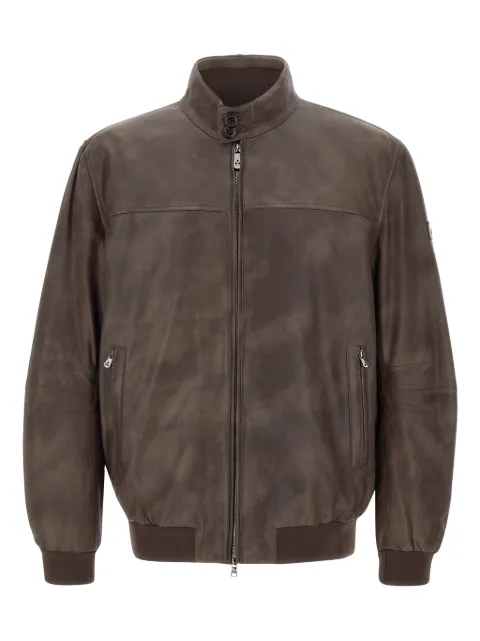Peuterey leather bomber jacket