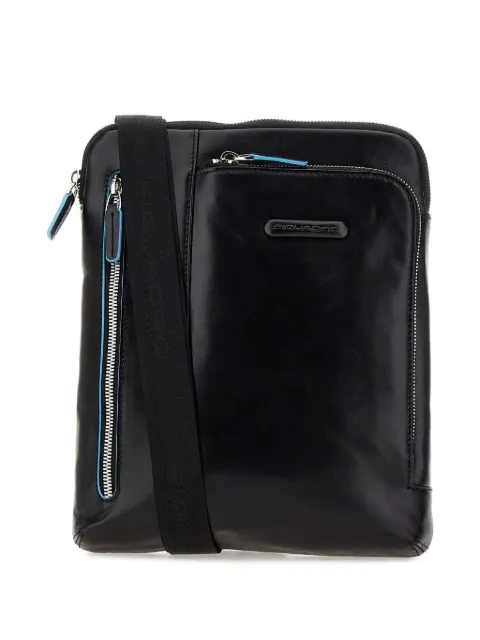 PIQUADRO zip-fastening embossed-logo shoulder bag