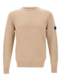 Peuterey logo-patch sweater - Neutrals