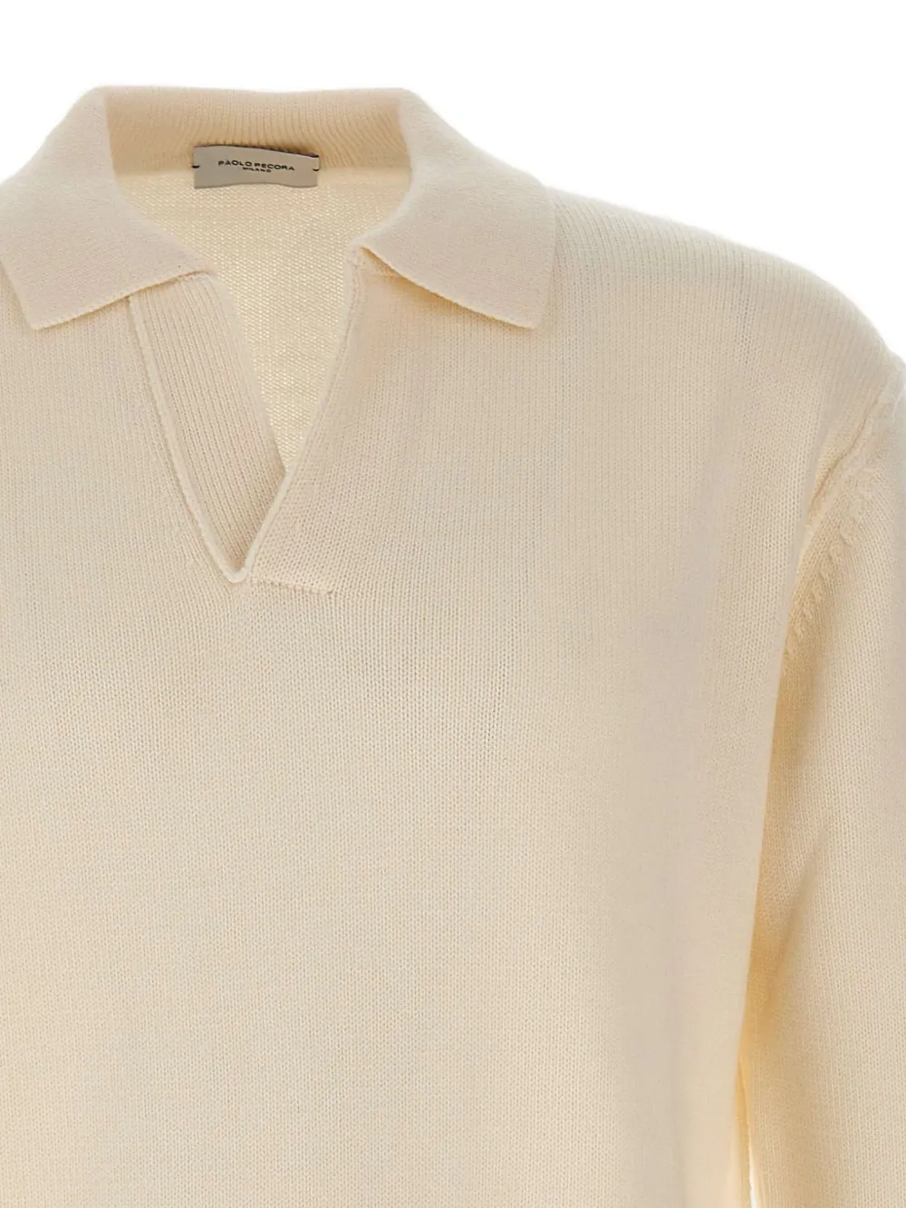 Paolo Pecora polo-collar sweater Wit