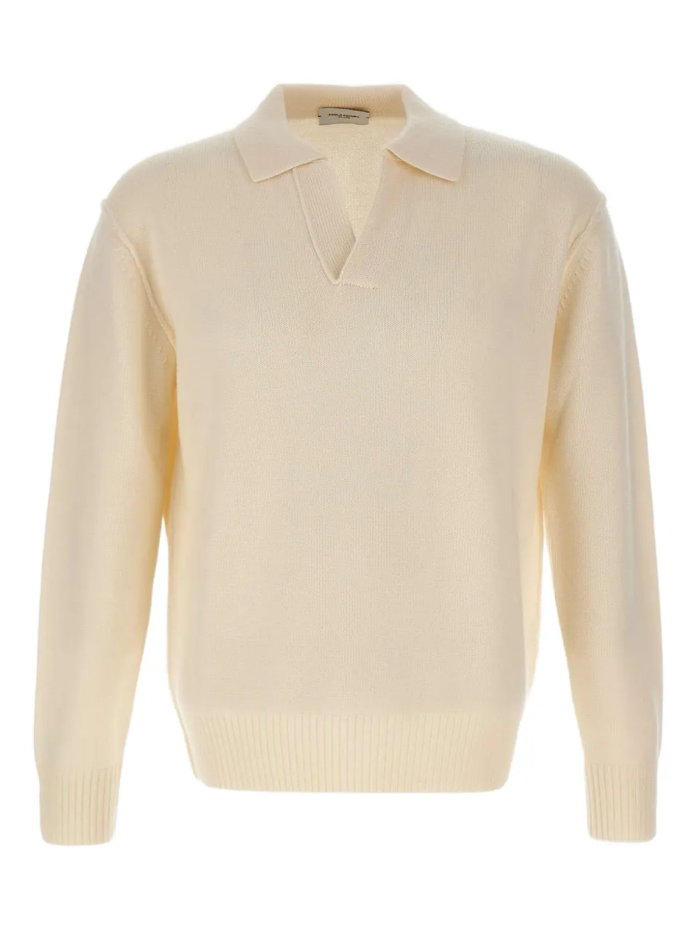 Paolo Pecora polo-collar sweater Wit