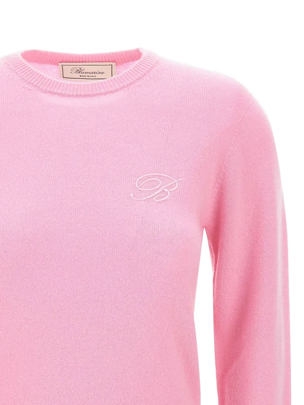Blumarine Kasjmier trui met borduurwerk Roze