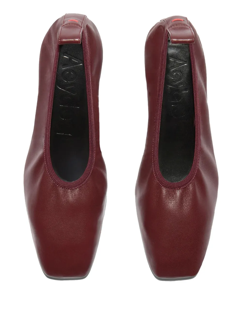 Aeyde Burgundy Narissa Ruched Heels In Multi