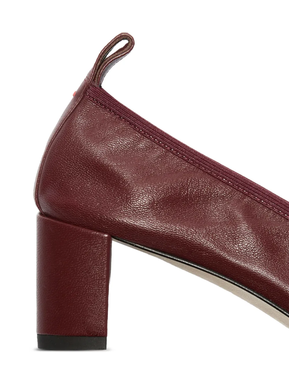 Aeyde 35mm Narissa ruched pumps Red