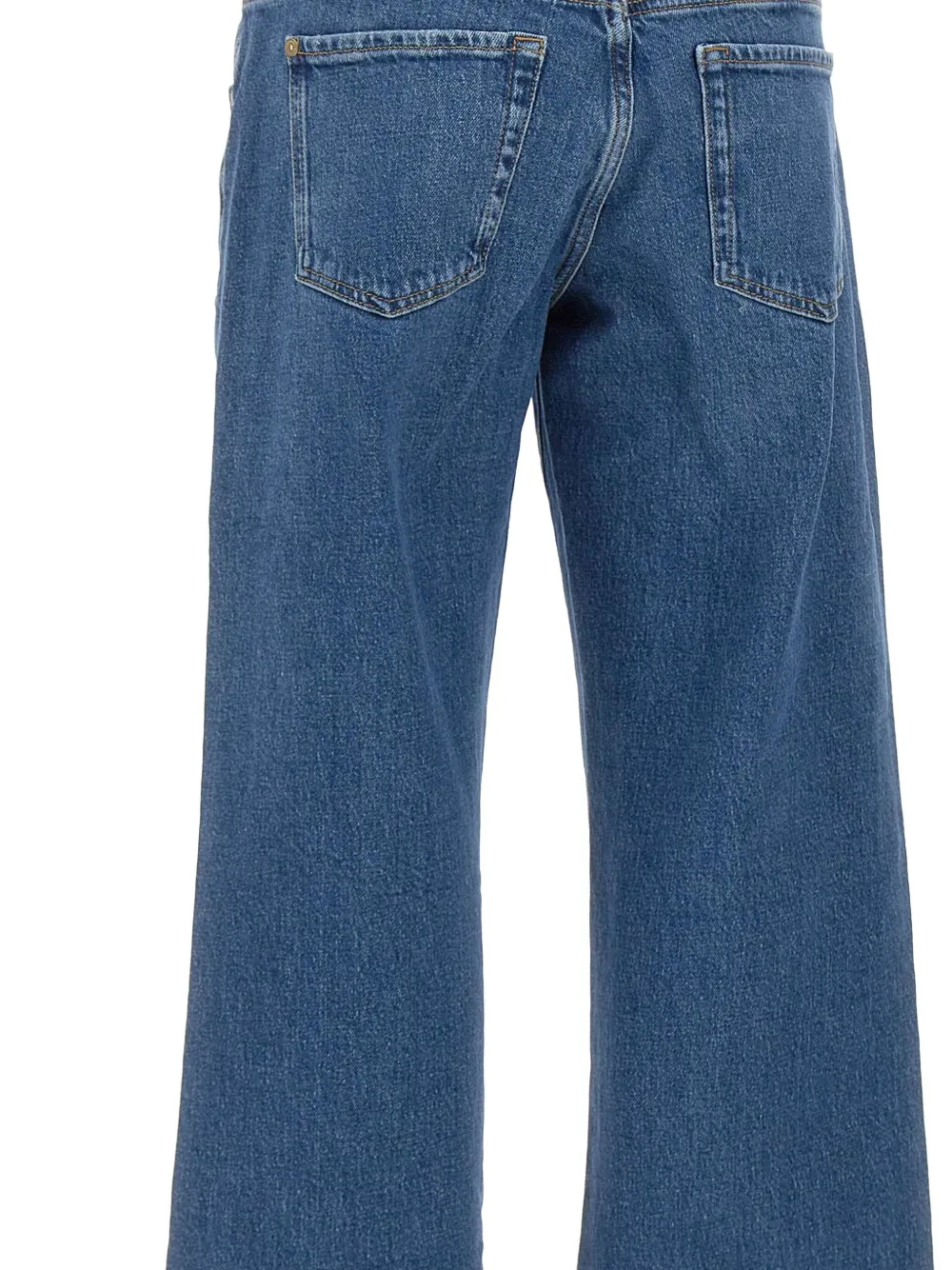 7 For All Mankind five-pocket straight-leg jeans Blauw