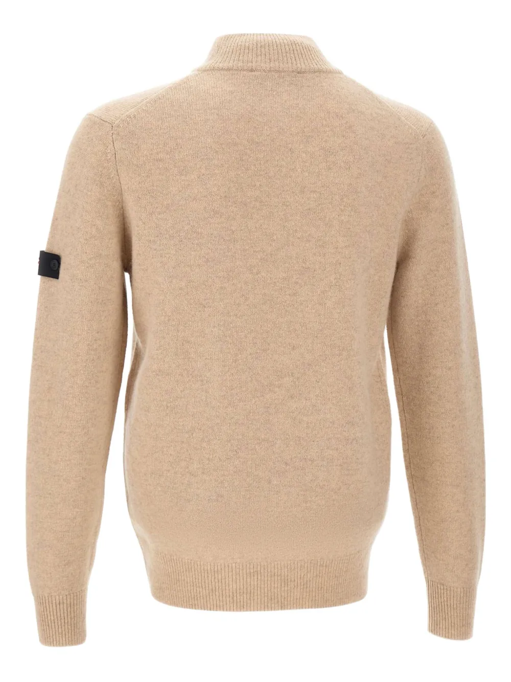 Peuterey Half-zip High-neck Sweater In Neutral