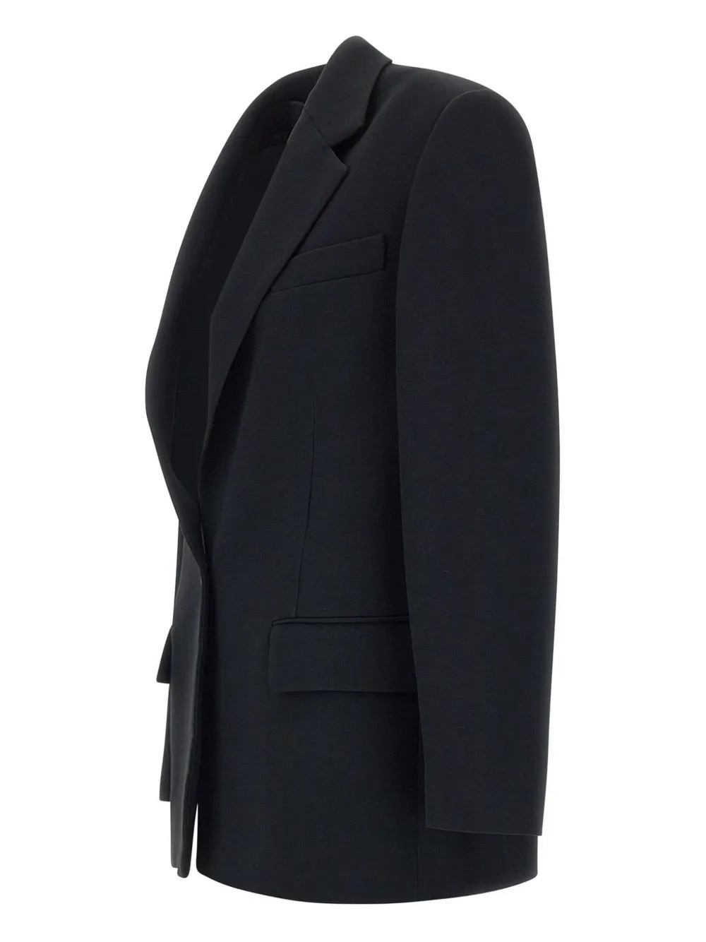 Iceberg notched-lapels single-button blazer Zwart