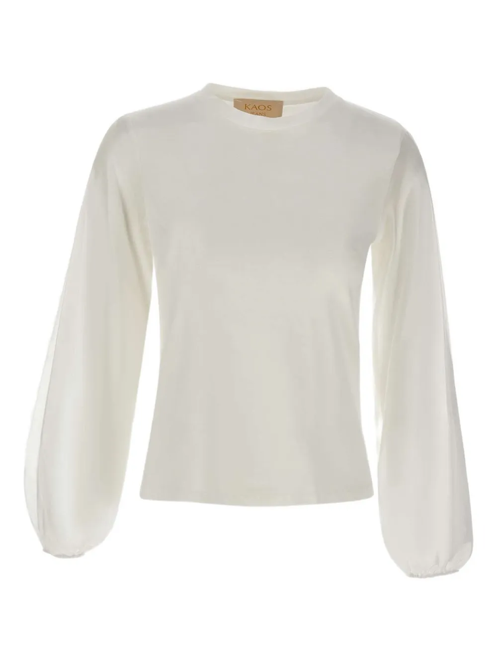 Kaos Katoenen top met ballonmouwen Wit
