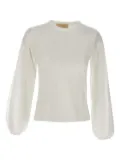 kaos balloon-sleeve cotton top - White