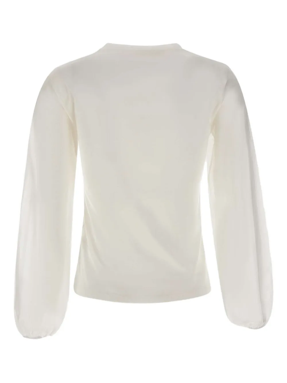 Kaos Katoenen top met ballonmouwen - Wit
