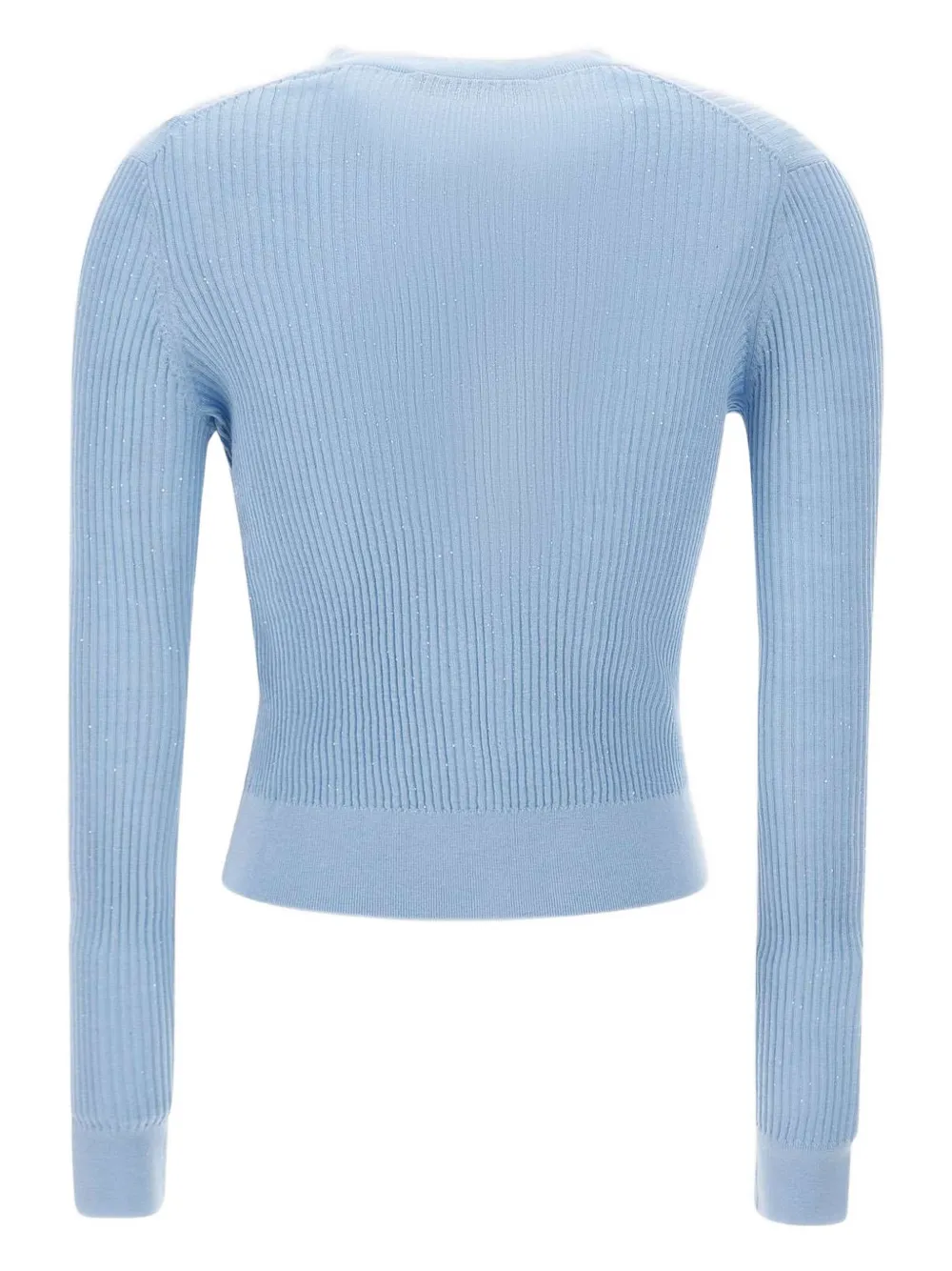 Max Mara ribbed V-neck cardigan Blauw
