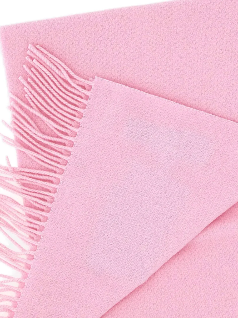 Vivienne Westwood embroidered-logo fringed scarf Roze