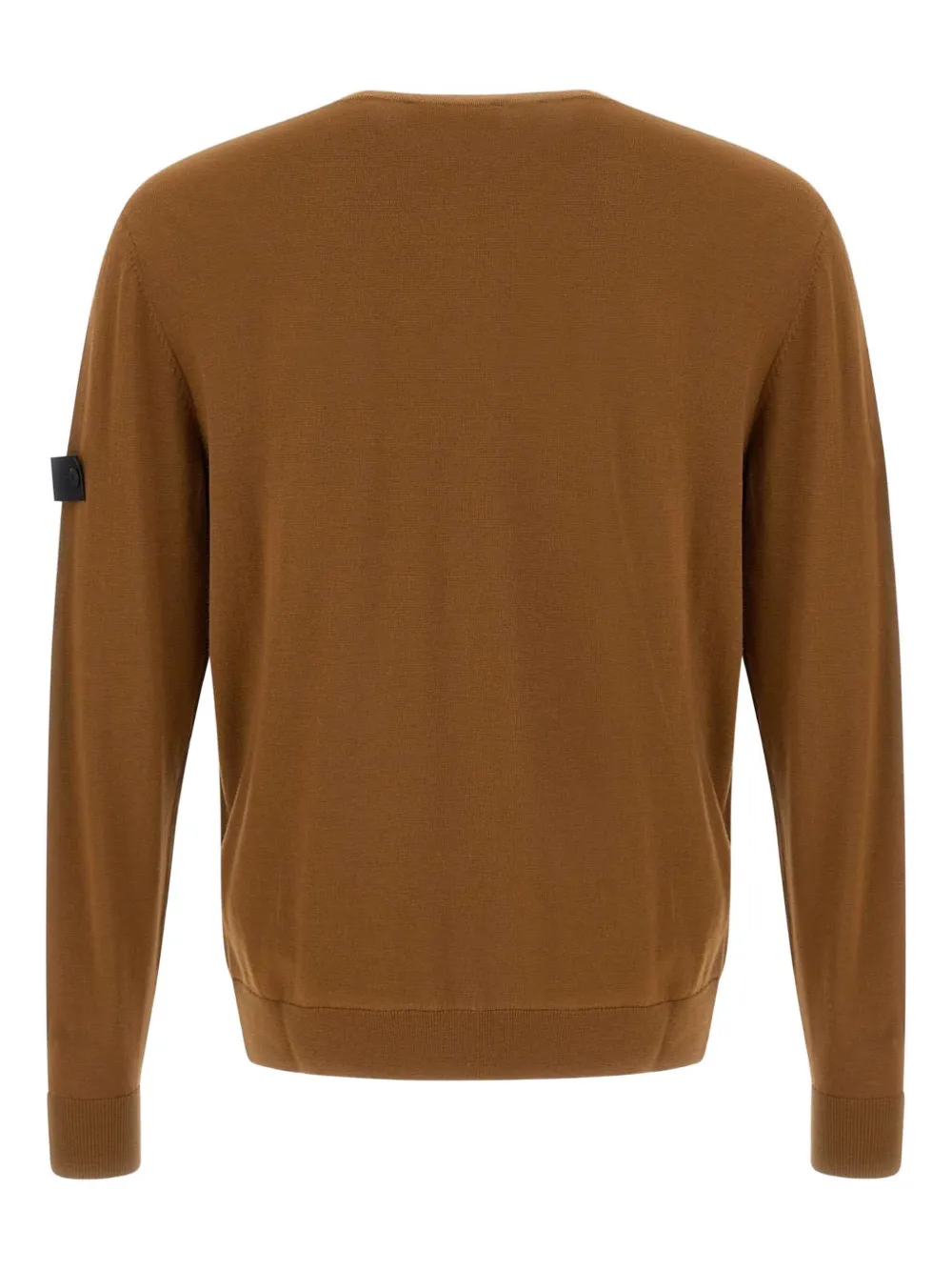 Peuterey logo-patch crew-neck sweater Bruin