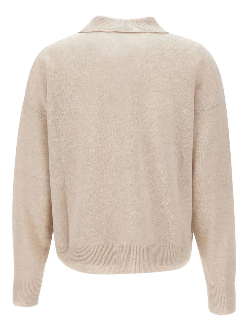 Marella geometric-pattern polo shirt Beige