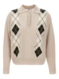 Marella geometric-pattern polo shirt - Neutrals