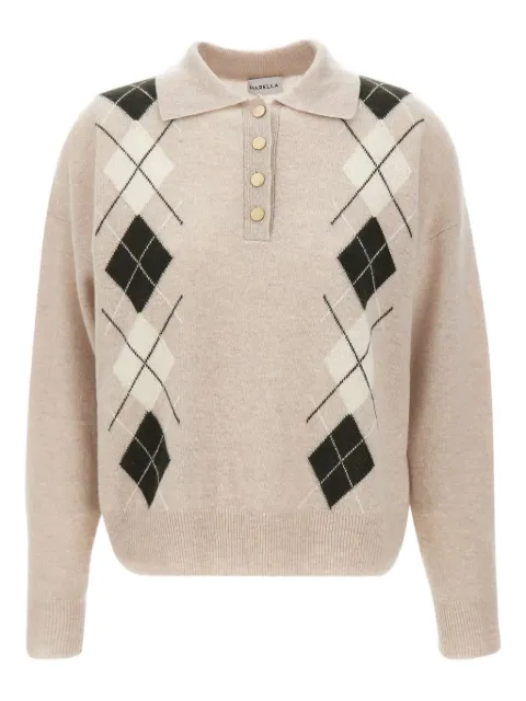 Marella geometric-pattern polo shirt