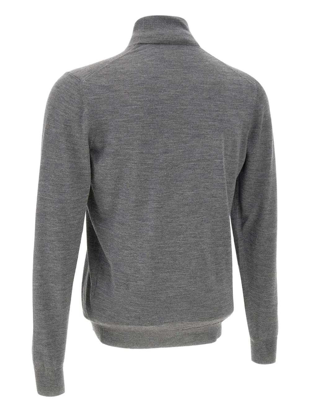 Gran Sasso turtleneck ribbed sweater Grijs