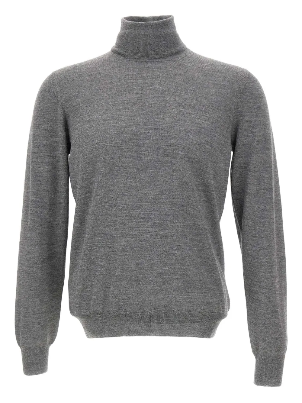 Gran Sasso turtleneck ribbed sweater Grijs