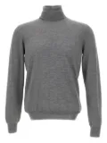 Gran Sasso turtleneck ribbed sweater - Grey