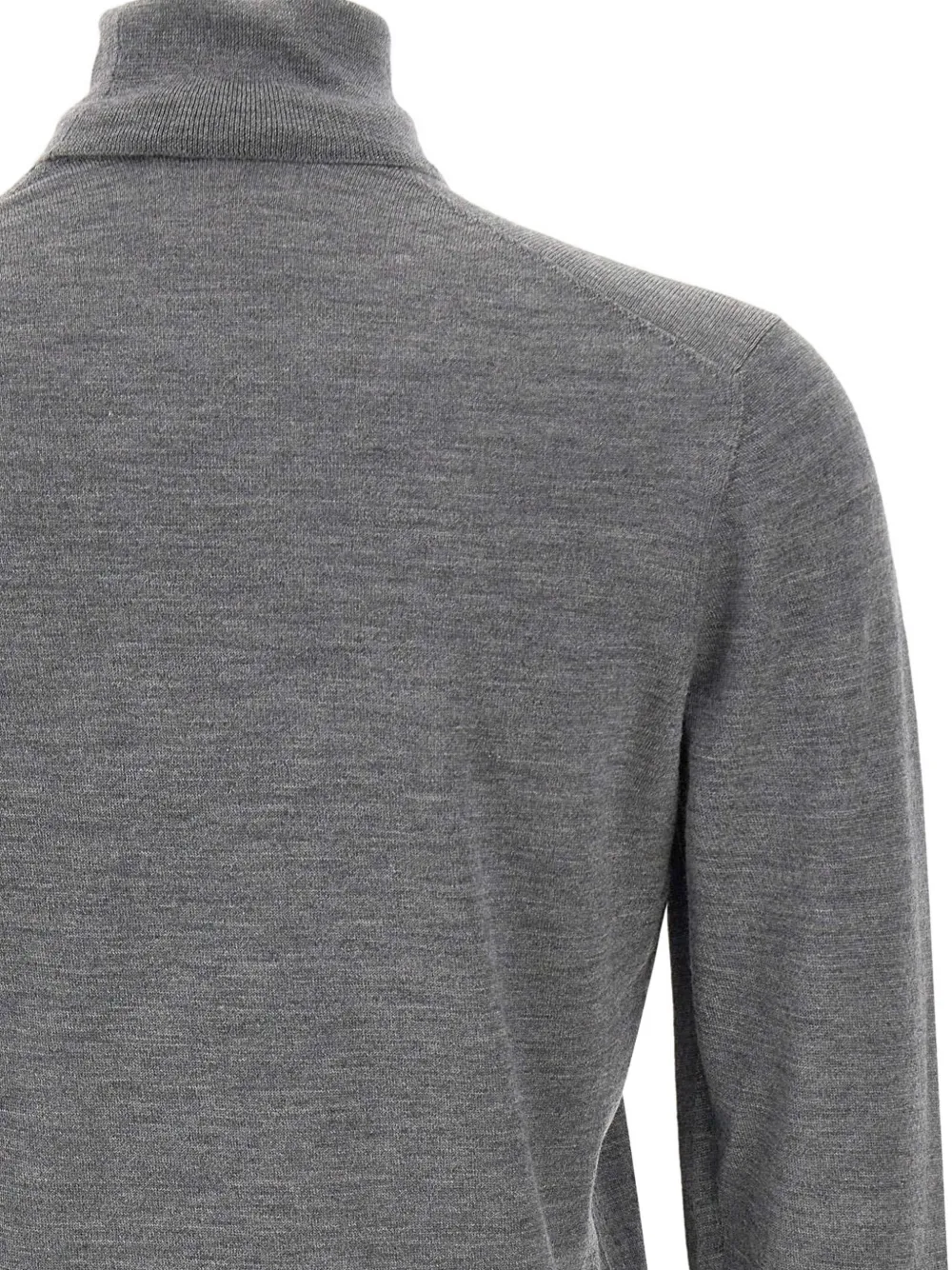 Gran Sasso turtleneck ribbed sweater Grijs