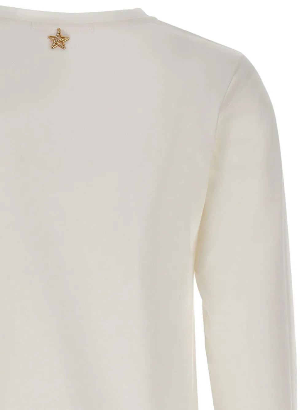 Kaos Star-embellished Long-sleeve Top In Neutral