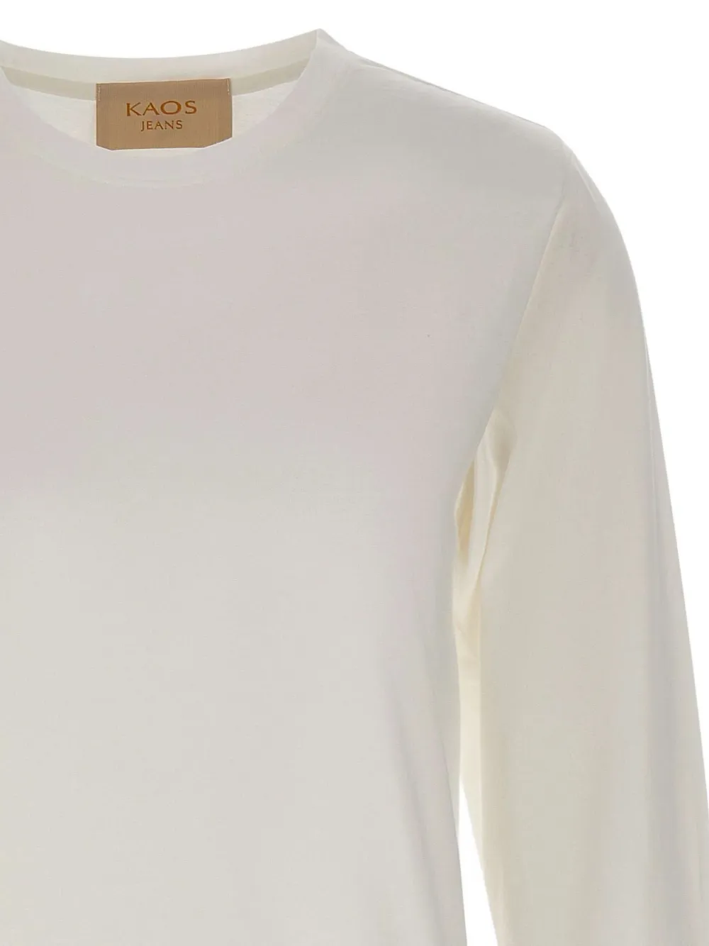 Kaos Star-embellished Long-sleeve Top In Neutral