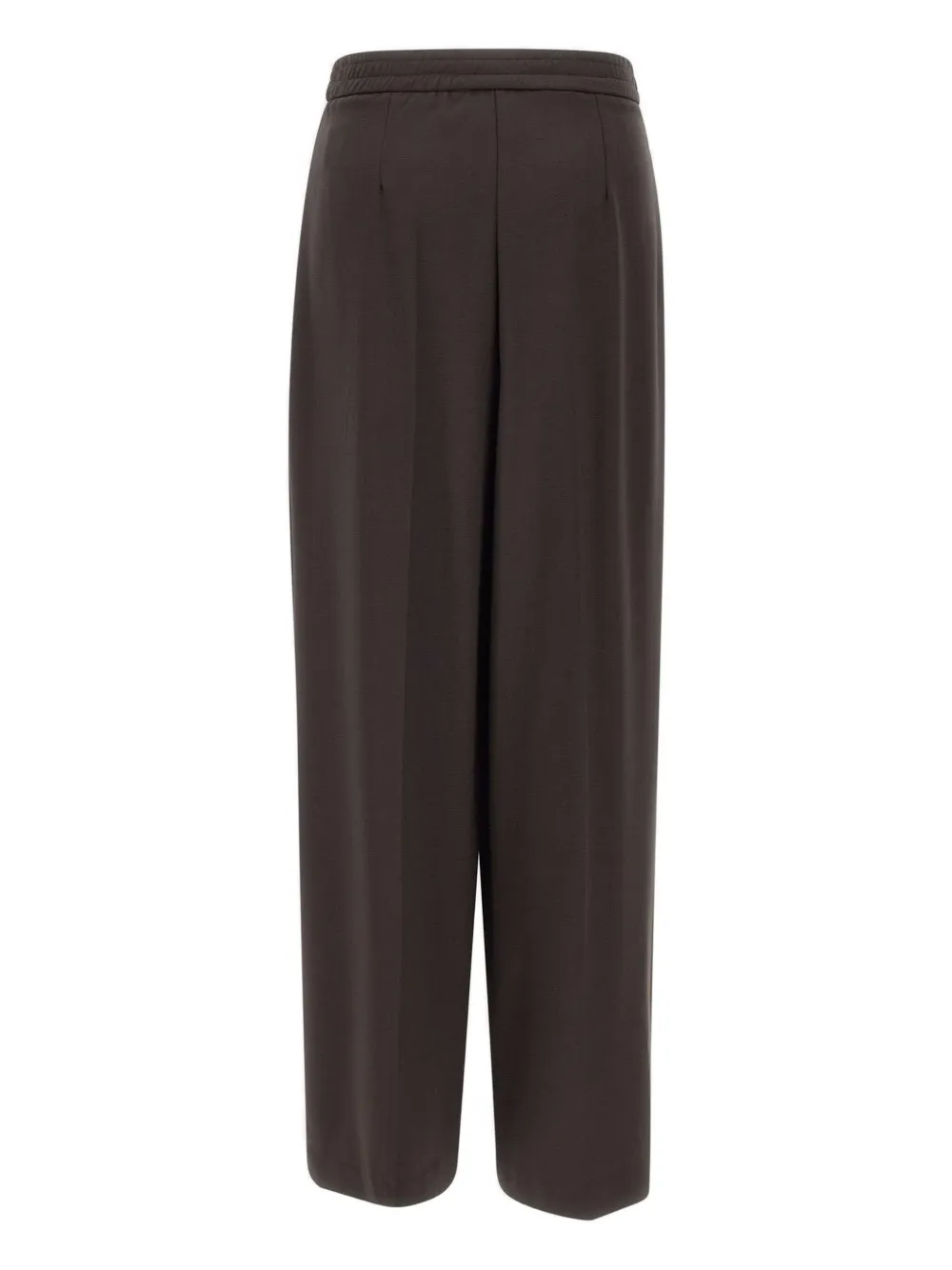 Kaos Broek met geplooid detail - Bruin
