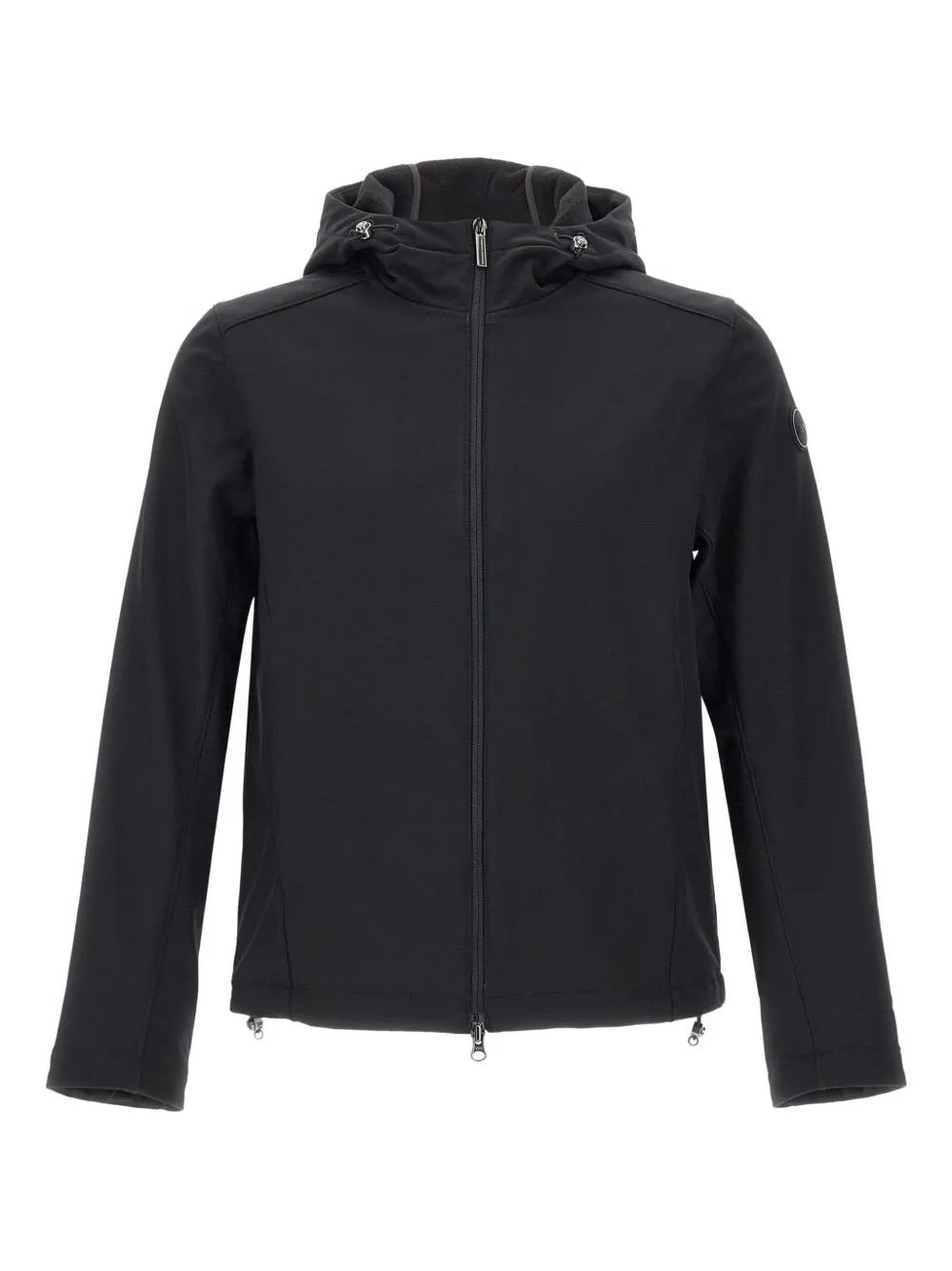 Colmar Drawstring-hood Zip-up Jacket In Black