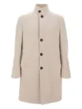 Eleventy stand-collar wool coat - Neutrals