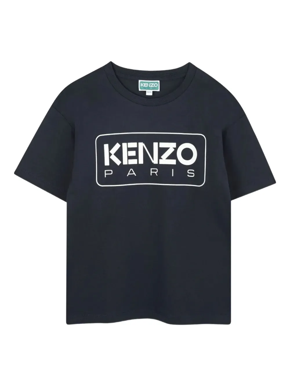 Kenzo Kids logo-detail crew-neck T-shirt - Blu