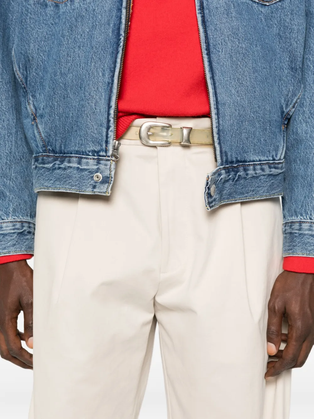Nine In The Morning Light Beige Chino Pants With Functional Pockets In Neutral