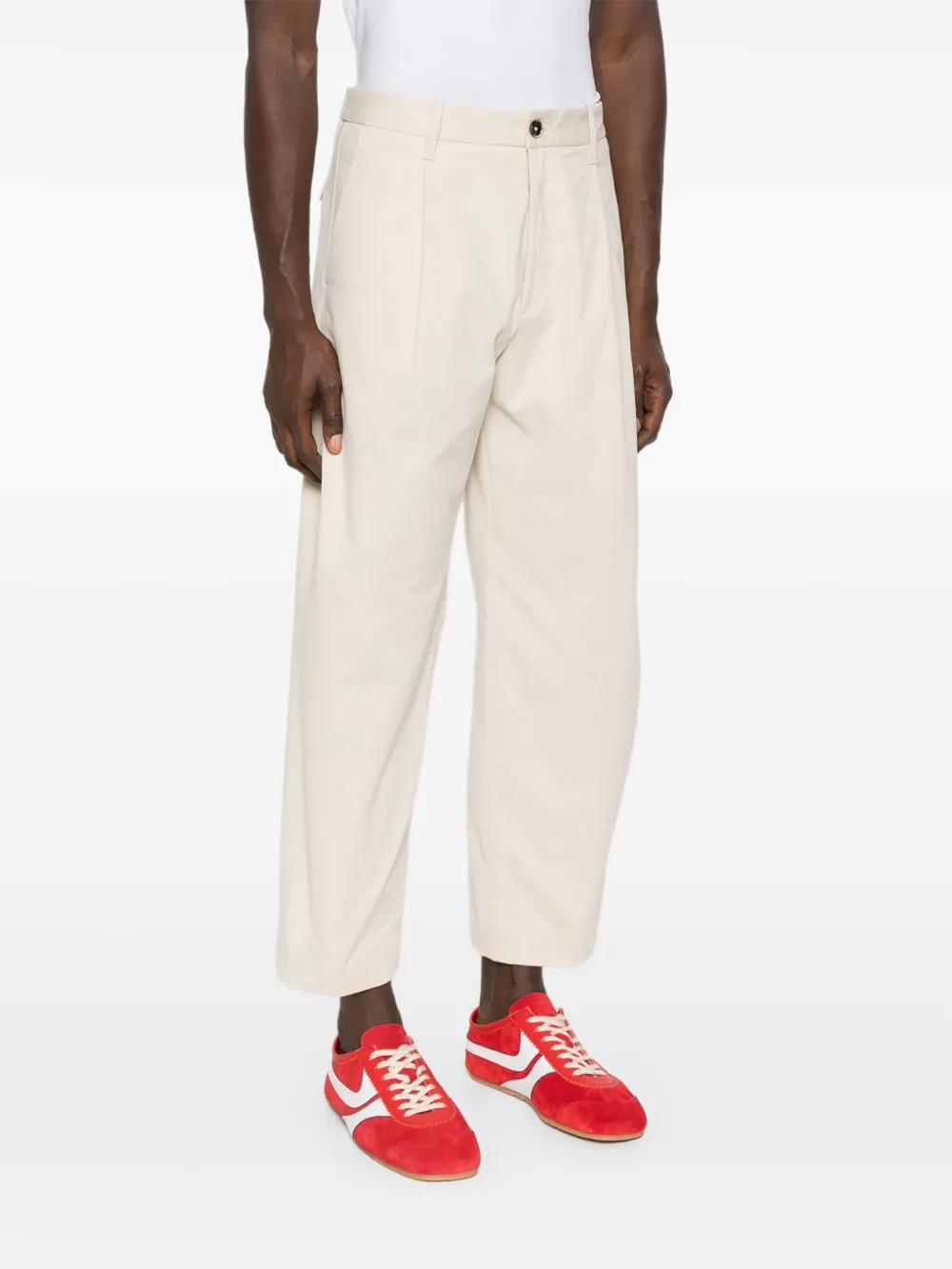 Nine In The Morning Light Beige Chino Pants With Functional Pockets In Neutral