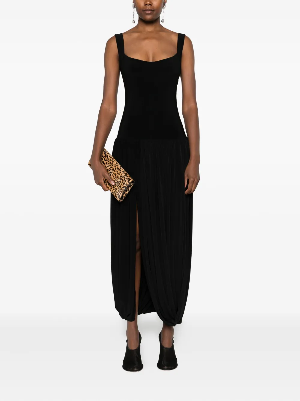 Atu Body Couture scoop-neck midi dress - Zwart