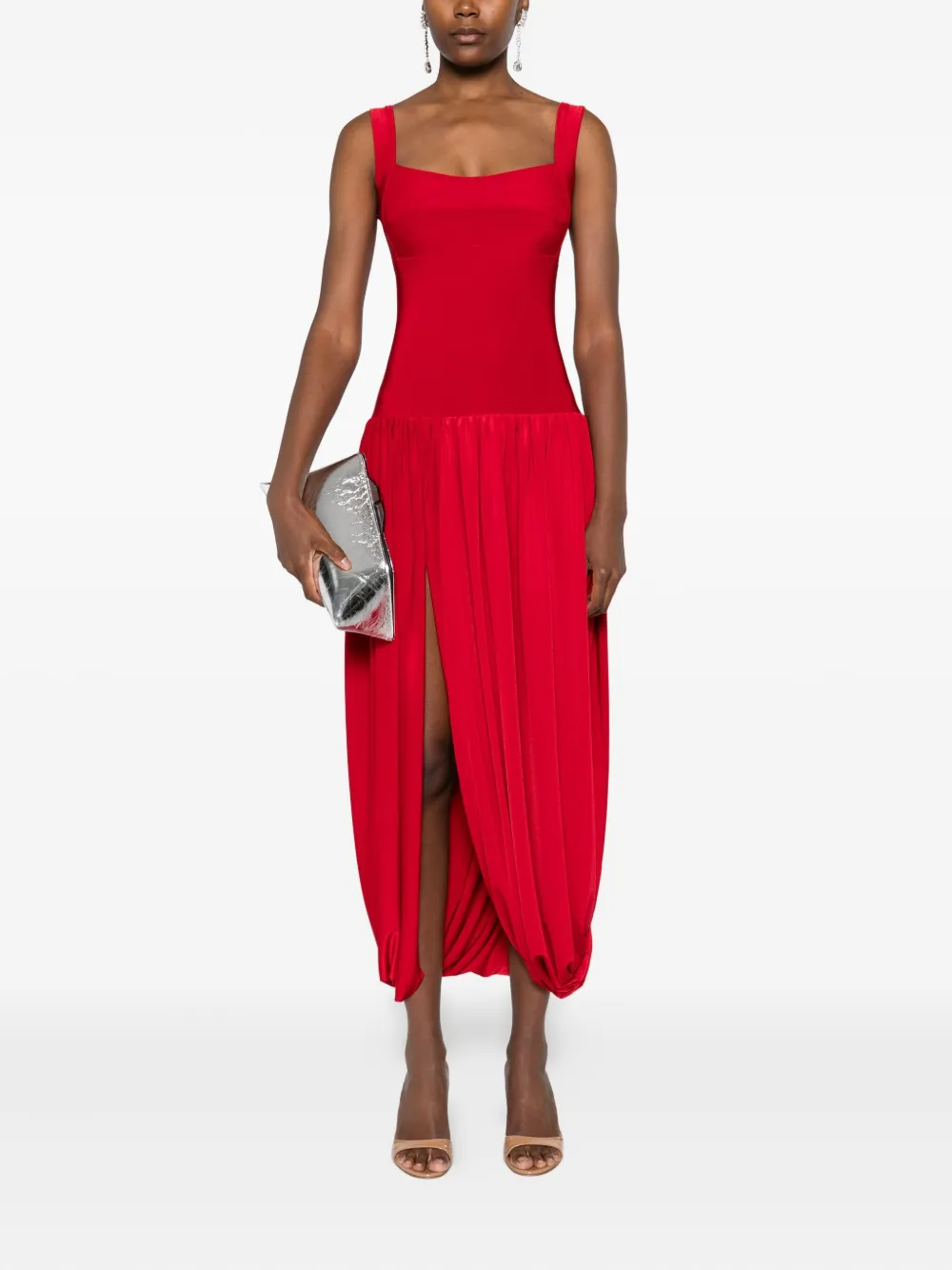 Atu Body Couture scoop-neck midi dress - Rood