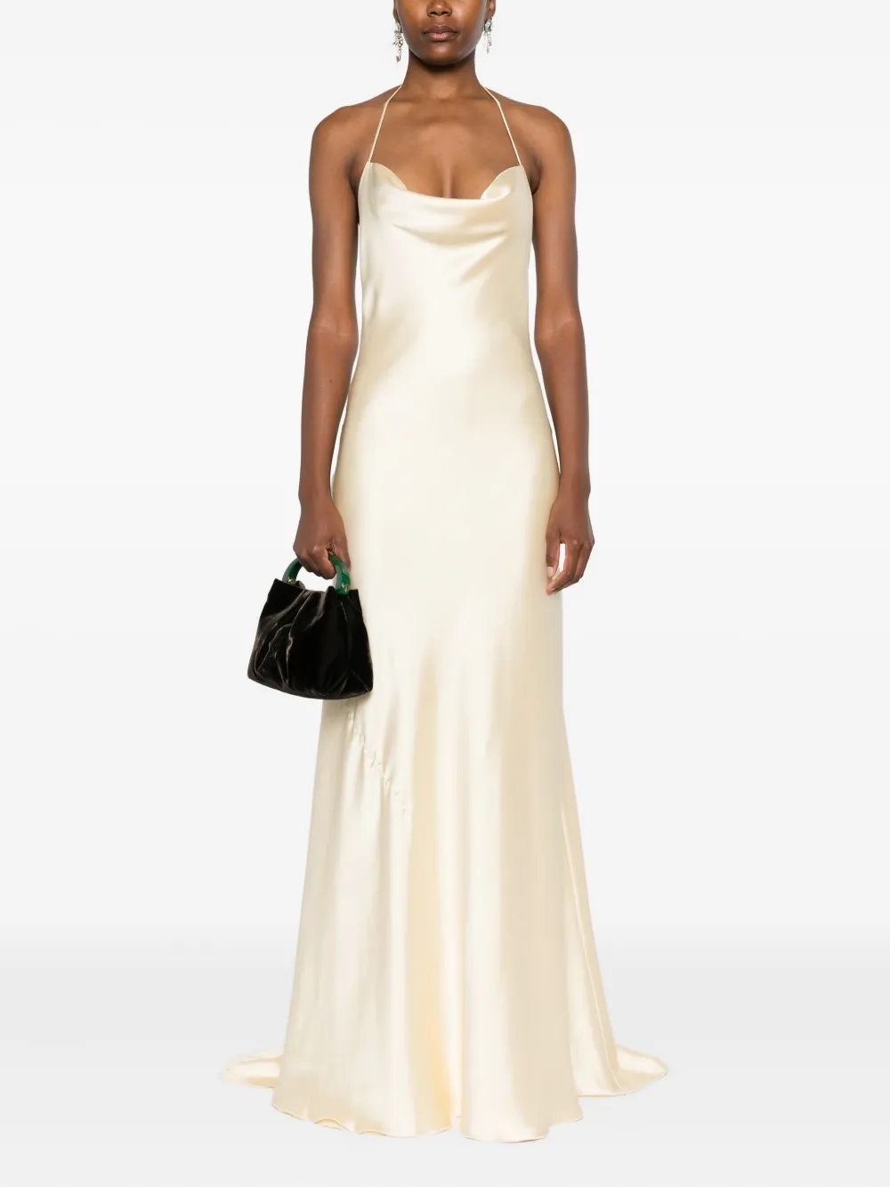Atu Body Couture scoop-neck maxi dress - Geel