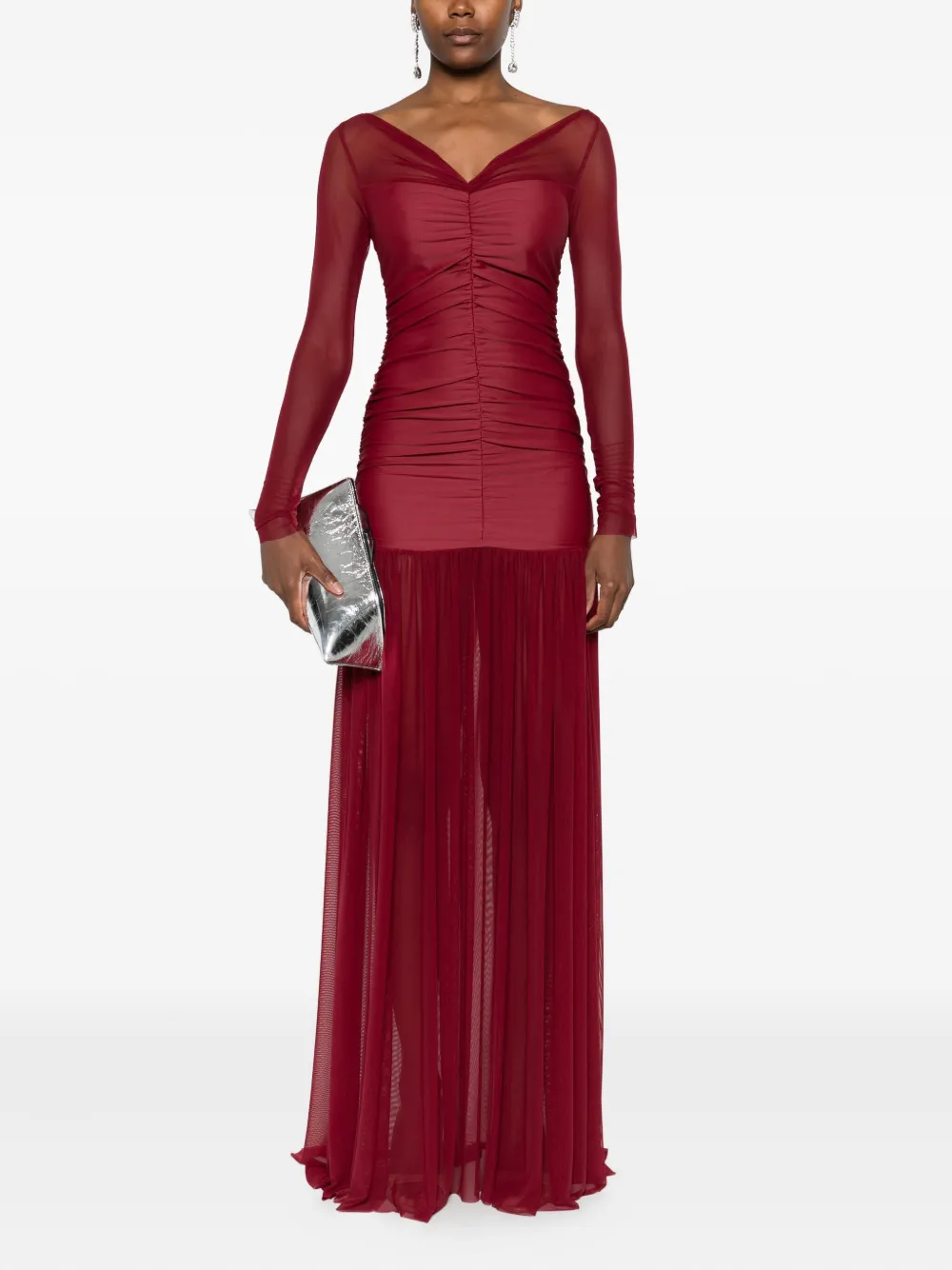 Atu Body Couture V-neck maxi dress - Rood