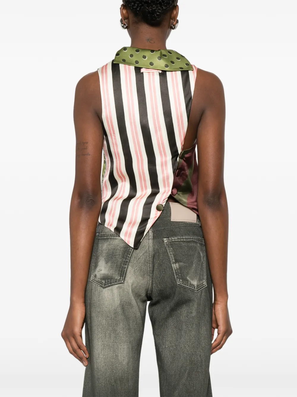 cowl-neck tank top