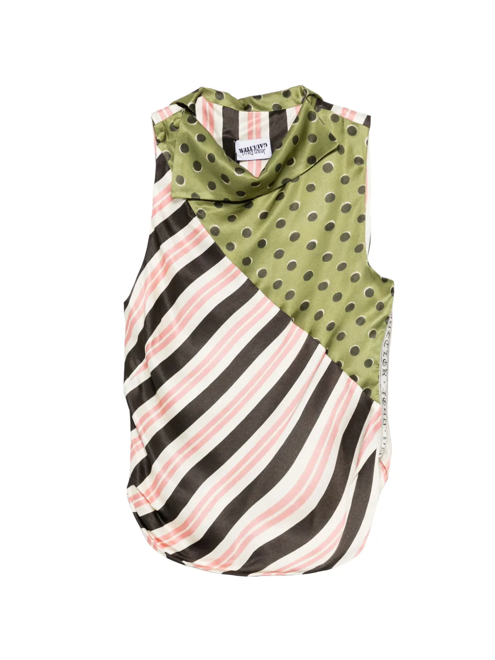Jean Paul Gaultier cowl-neck tank top - Verde