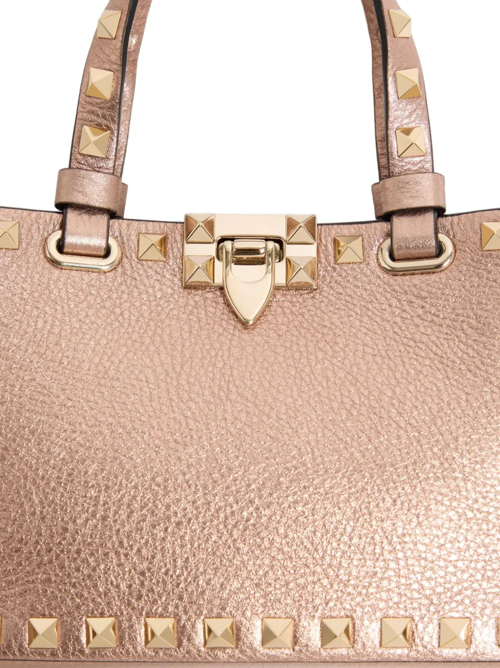 Valentino Mini Rockstud Tote Bag In Pink