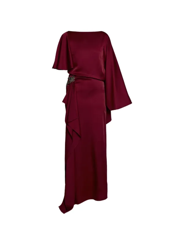 red embellished maxi dress Rebecca Embellished Maxi Gown (Deep Red) 0