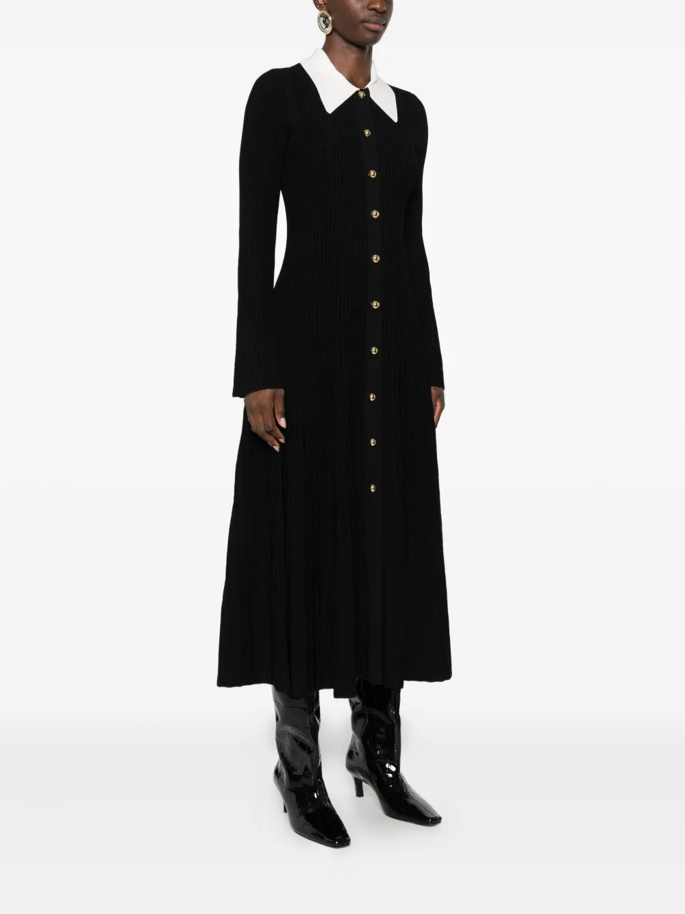 Simkhai Phillipa midi-jurk Zwart