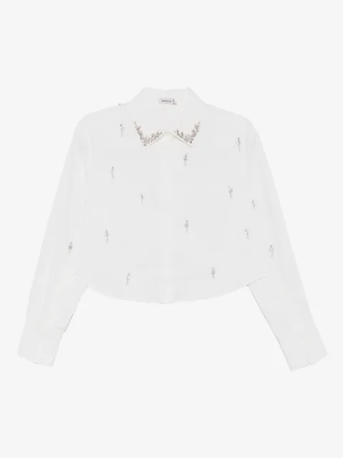 SIMKHAI  Renata embellished button-down shirt