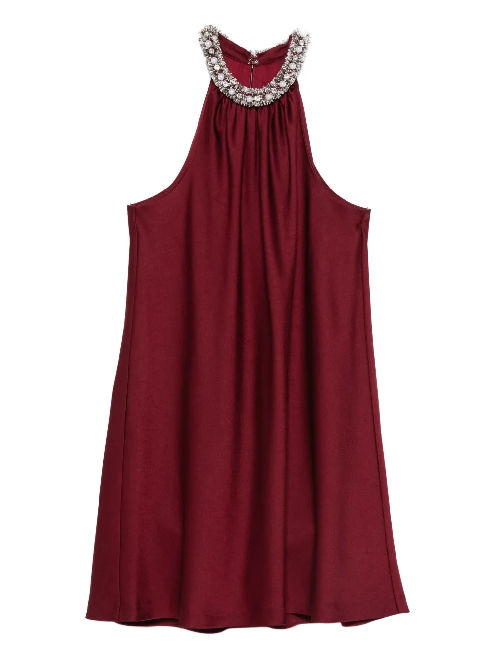 Simkhai Hadleigh embellished-detail mini dress - Rosso