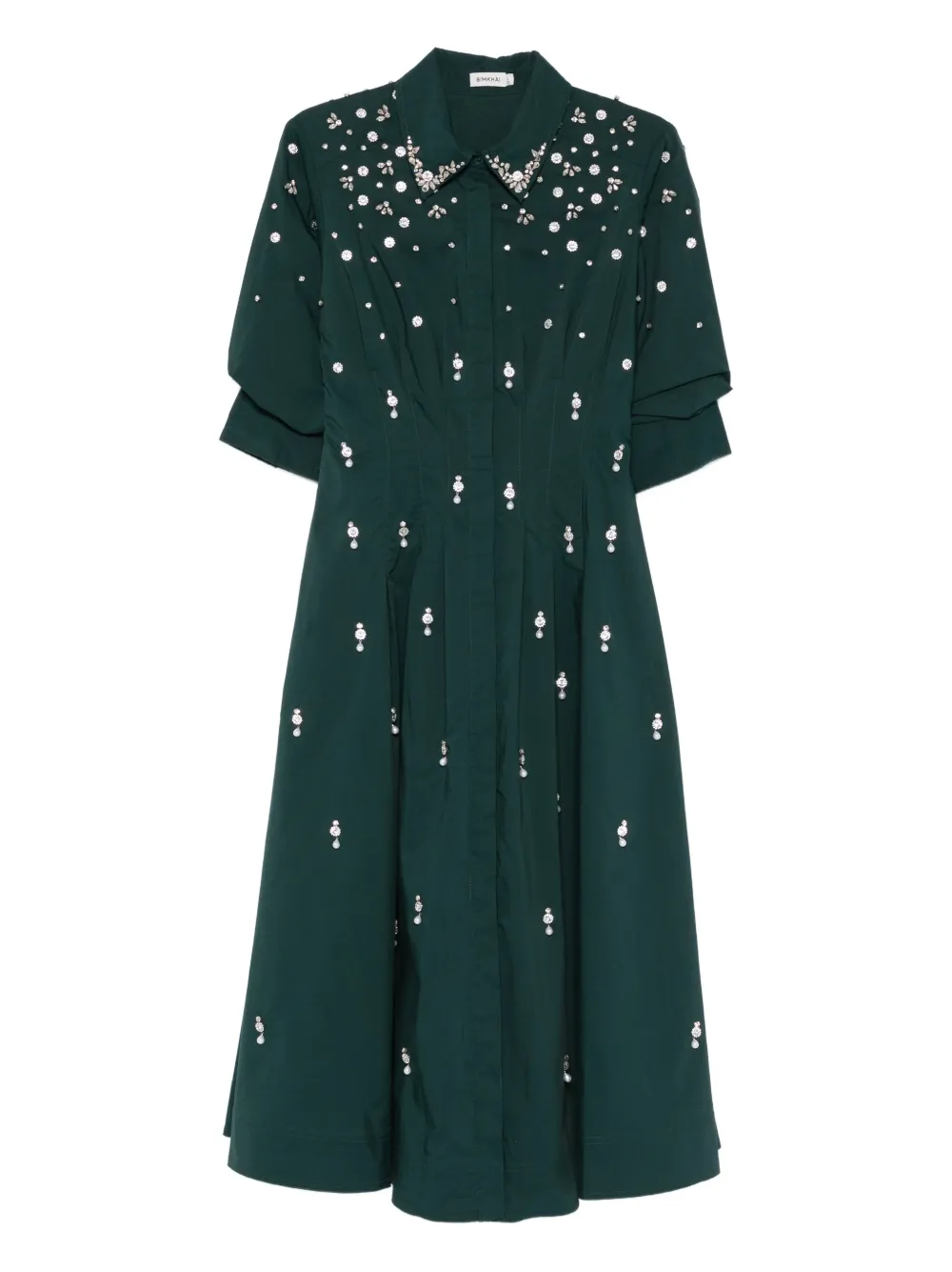 Simkhai Vestido midi Jazz com aplicações | Verde | Image 1