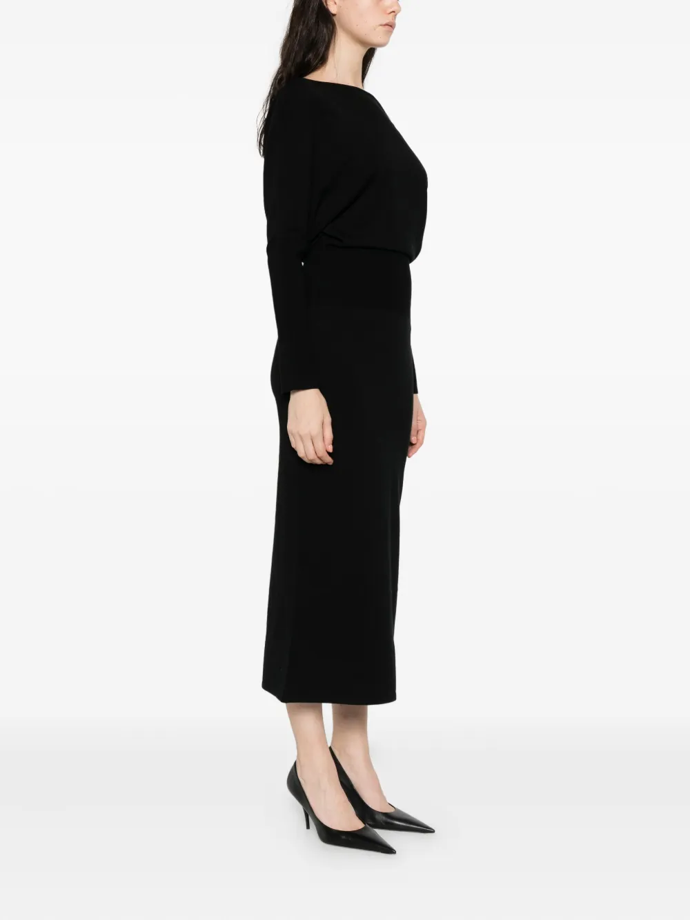 Simkhai Janese midi-jurk Zwart