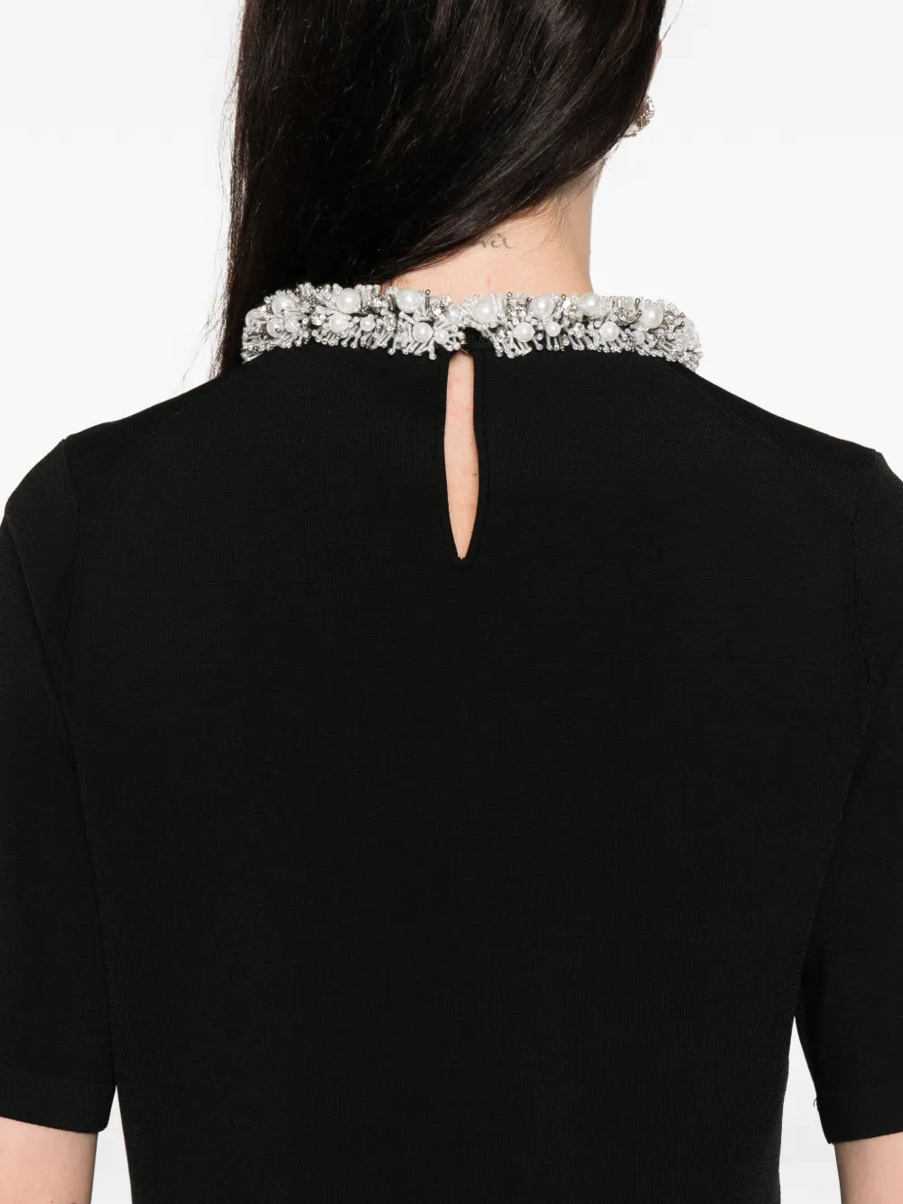 Simkhai Ozelle Embellished Top In Black
