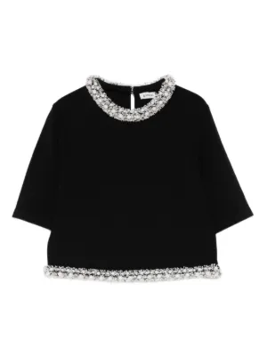 Alexander Wang ビジュートリム Tシャツ | ブラック | FARFETCH JP