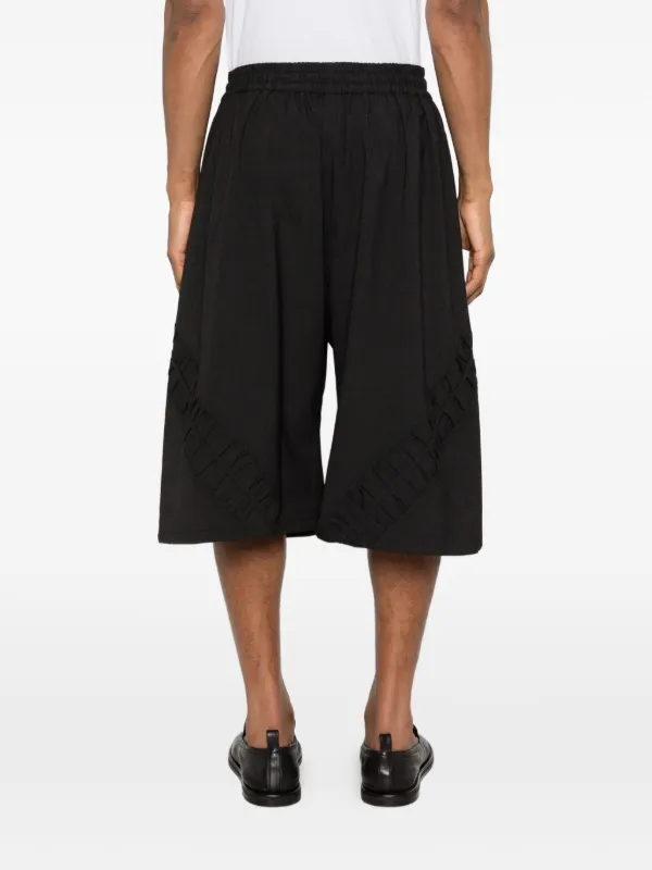 SAGE NATION Fossil Rouched Shorts | Black | FARFETCH ZA